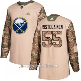 Män Ishockey Buffalo Sabres Tröja Rasmus Ristolainen 55 Adidas 2017-2018 Camo Veterans Day Practice Authentic